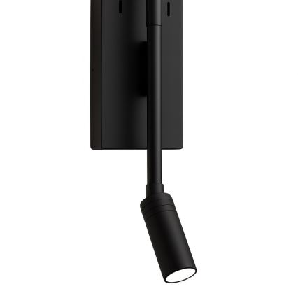 LED zidna svjetiljka TORCH LED/6W/230V + LED/3W crna