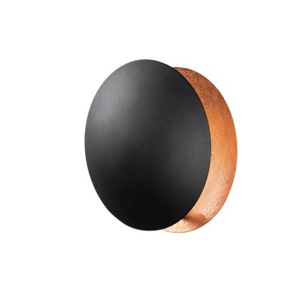 LED Zidna svjetiljka YOSMA LED/5W/230V 3000K crna/bakrena