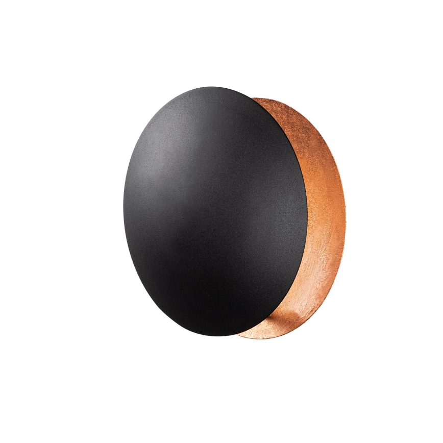 LED Zidna svjetiljka YOSMA LED/5W/230V 3000K crna/bakrena
