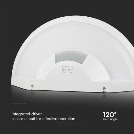 LED Zidna svjetiljka za kupaonicu sa senzorom SAMSUNG CHIP LED/10W/230V 4000K IP54 bijela