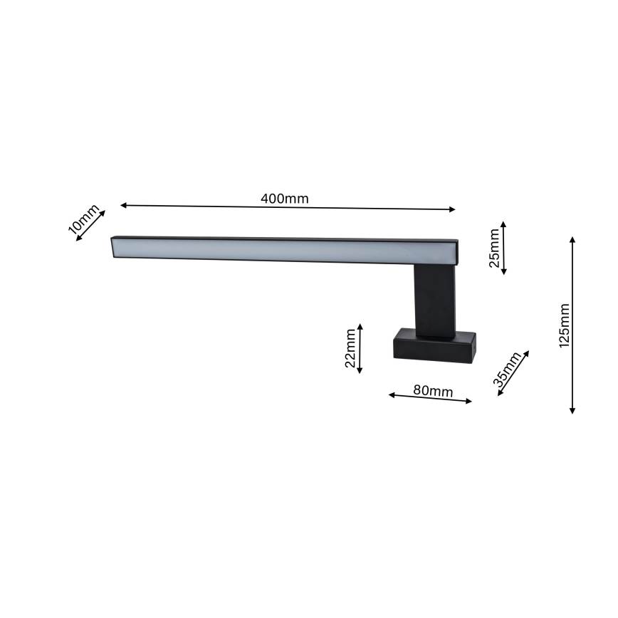 LED Zidna svjetiljka za kupaonicu SHINE 1xLED/11W/230V IP44