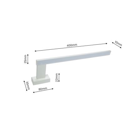 LED Zidna svjetiljka za kupaonicu SHINE 1xLED/11W/230V IP44