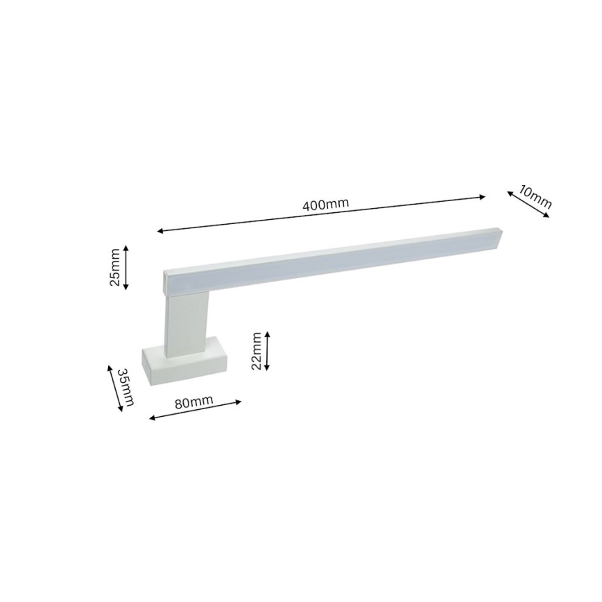 LED Zidna svjetiljka za kupaonicu SHINE 1xLED/11W/230V IP44