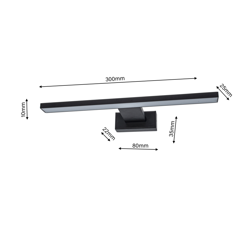 LED Zidna svjetiljka za kupaonicu SHINE 1xLED/7W/230V IP44