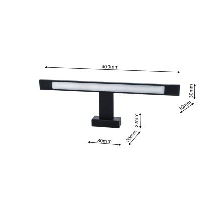 LED Zidna svjetiljka za kupaonicu SHINE 1xLED/7W/230V IP44