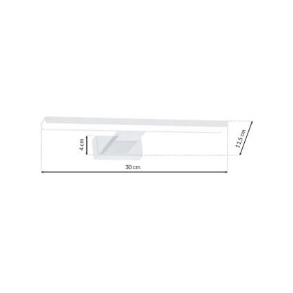 LED Zidna svjetiljka za kupaonicu SHINE 1xLED/7W/230V IP44