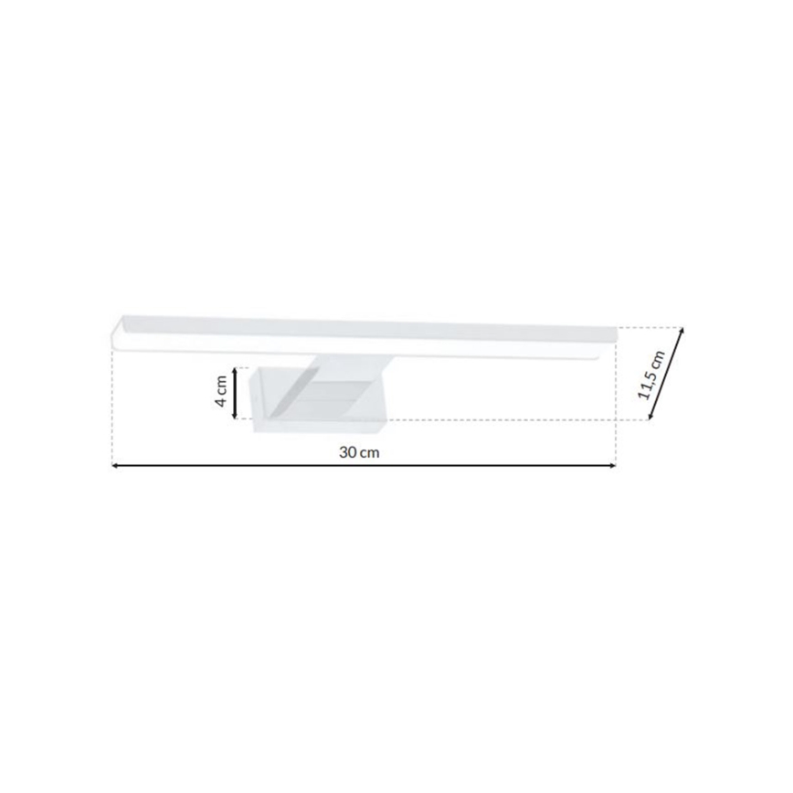 LED Zidna svjetiljka za kupaonicu SHINE 1xLED/7W/230V IP44