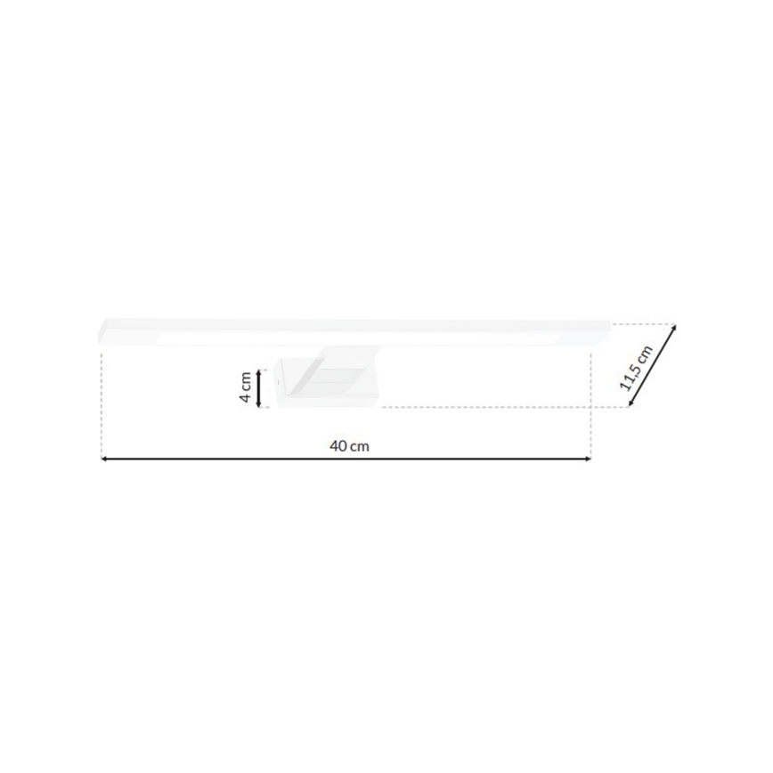 LED Zidna svjetiljka za kupaonicu SHINE 1xLED/7W/230V IP44