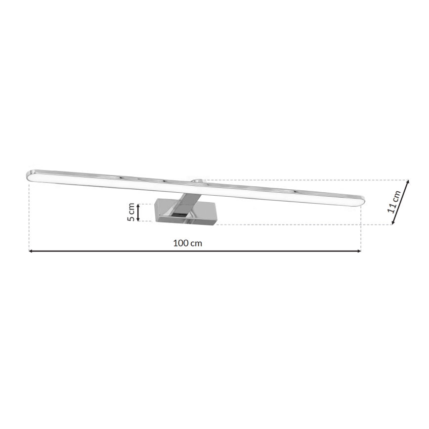 LED Zidna svjetiljka za kupaonicu SPLASH 1xLED/21W/230V IP44