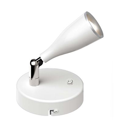 LED zidna reflektorska svjetiljka s prekidačem LED/4,5W/230V 3000K bijela