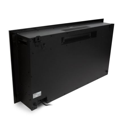 LED Zidni električni kamin s grijanjem LED/2000W/230V 48x91 cm + daljinski upravljač