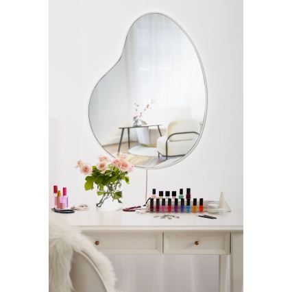 LED Zidno ogledalo s osvjetljenjem GLENIA 52x62 cm bijela