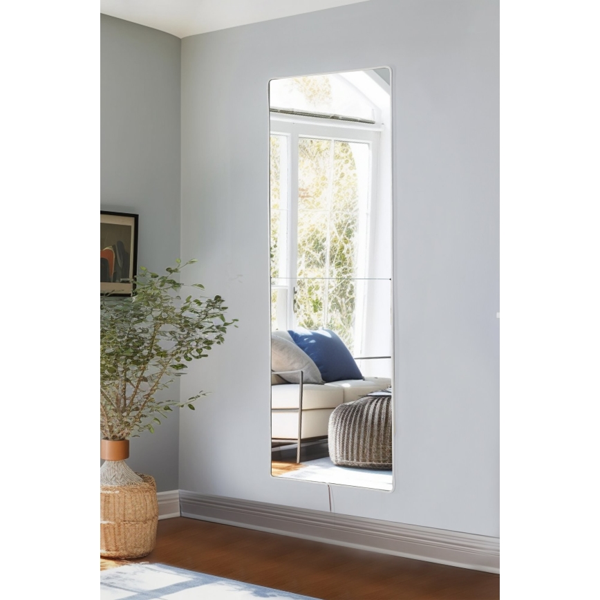 LED Zidno ogledalo s osvjetljenjem RECTANGULAR 120x40 cm bijela