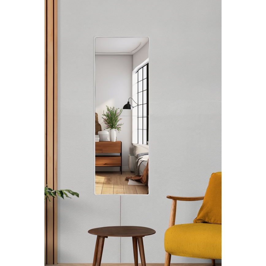 LED Zidno ogledalo s osvjetljenjem RECTANGULAR 80x20 cm bijela