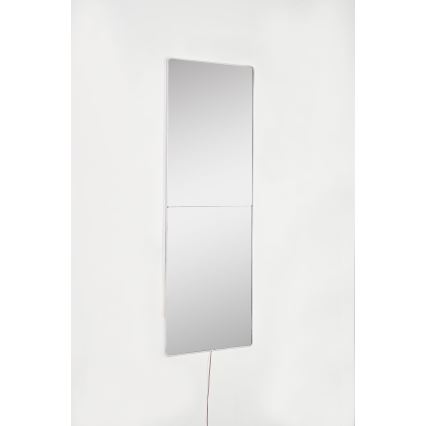 LED Zidno ogledalo s osvjetljenjem RECTANGULAR 80x20 cm bijela