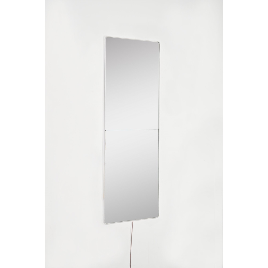 LED Zidno ogledalo s pozadinskim osvjetljenjem RECTANGULAR 80x20 cm bijela