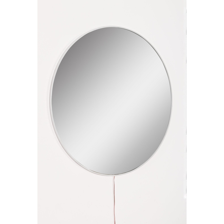LED Zidno ogledalo s pozadinskim osvjetljenjem ROUND pr. 60 cm bijela
