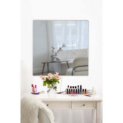LED Zidno ogledalo sa osvjetljenjem SQUARE 50x50 cm bijela