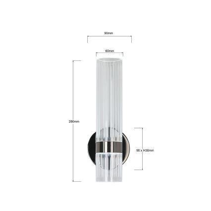 LED zidno svjetlo AMBIENTE LED/6W/230V 3000/4000/6000K crno