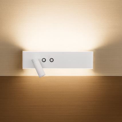 LED zidno usmjereno svjetlo RESORT LED/10W/230V + LED/3W bijelo lijevo