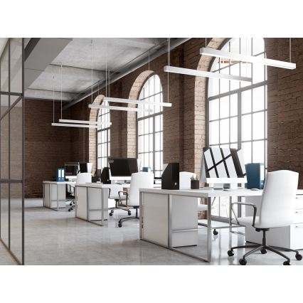 LED2 - LED luster na sajli LINO LED/24W/230V 3000K/3500K/4000K 90 cm crna