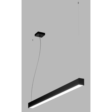 LED2 - LED Luster na sajli NOLI LED/40W/230V 3000K/3500K/4000K crna