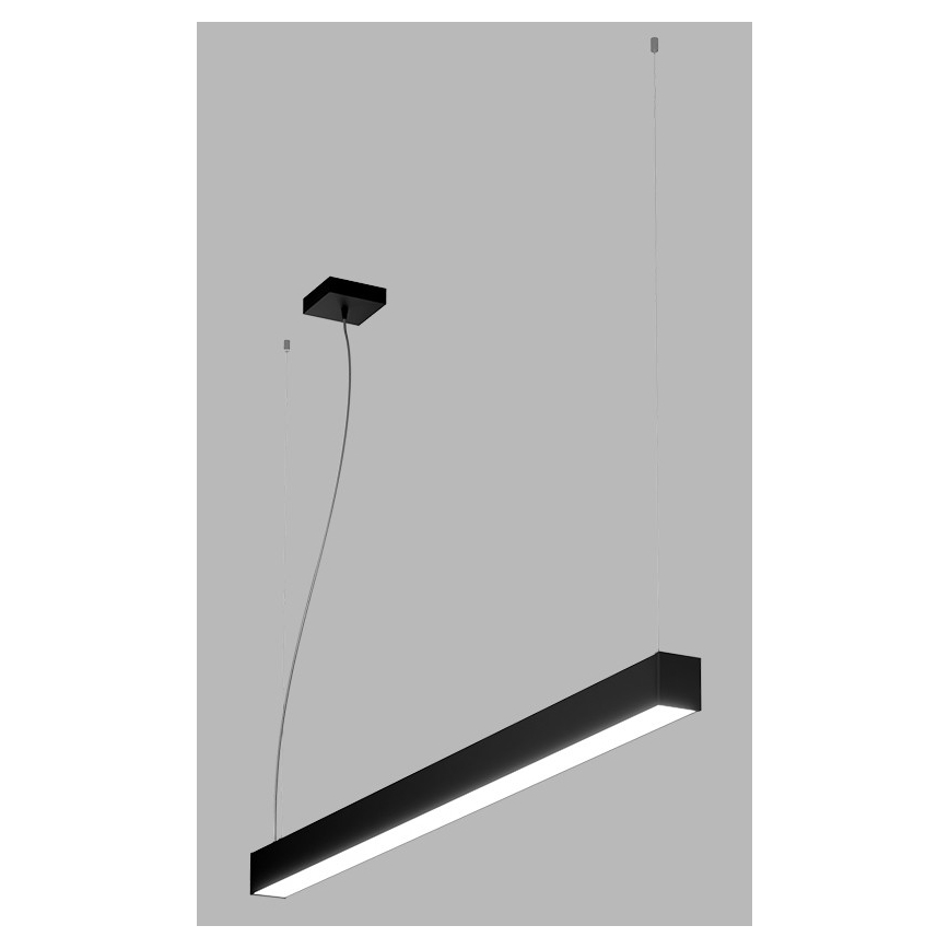 LED2 - LED Luster na sajli NOLI LED/40W/230V 3000K/3500K/4000K crna