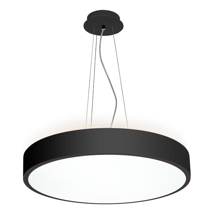 LED2 - LED Luster na sajli ROTO LED/48W/230V 2700K/3300K/4000K IP40 crna pr. 40 cm