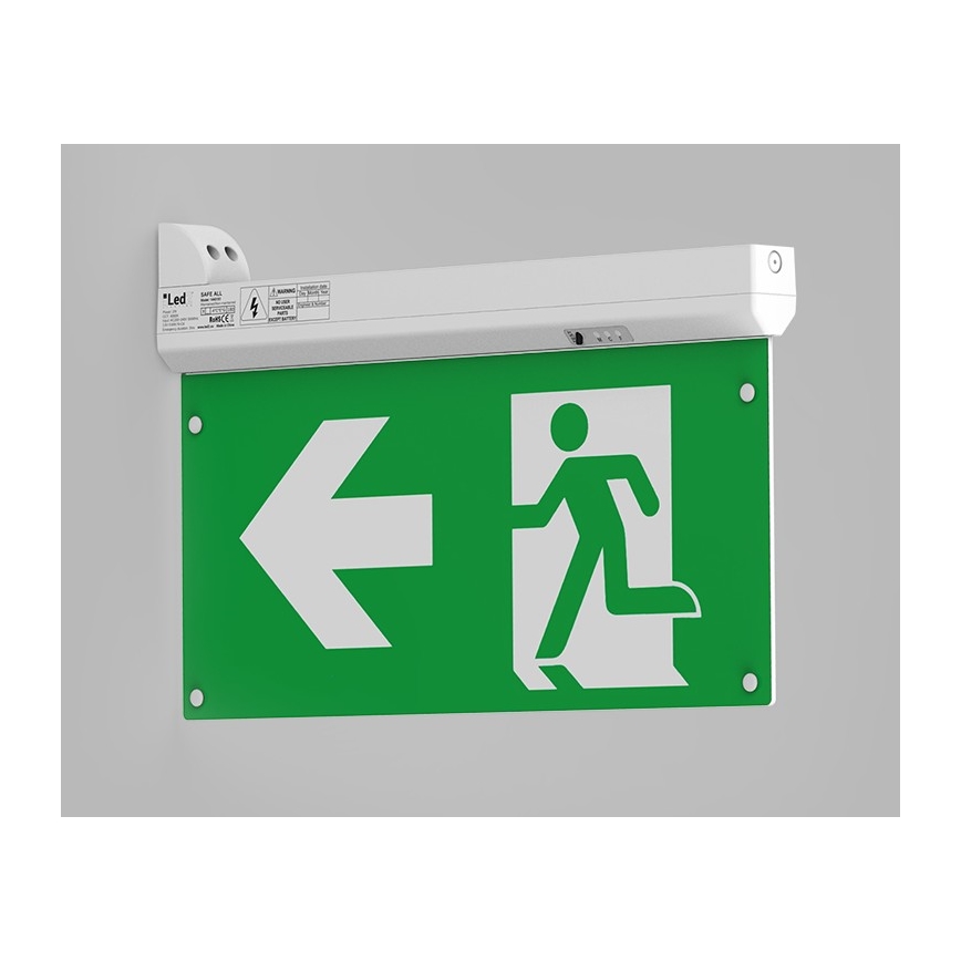 LED2 - LED Panik svjetiljka SAFE ALL LED/2W/3,6V 6000K IP40