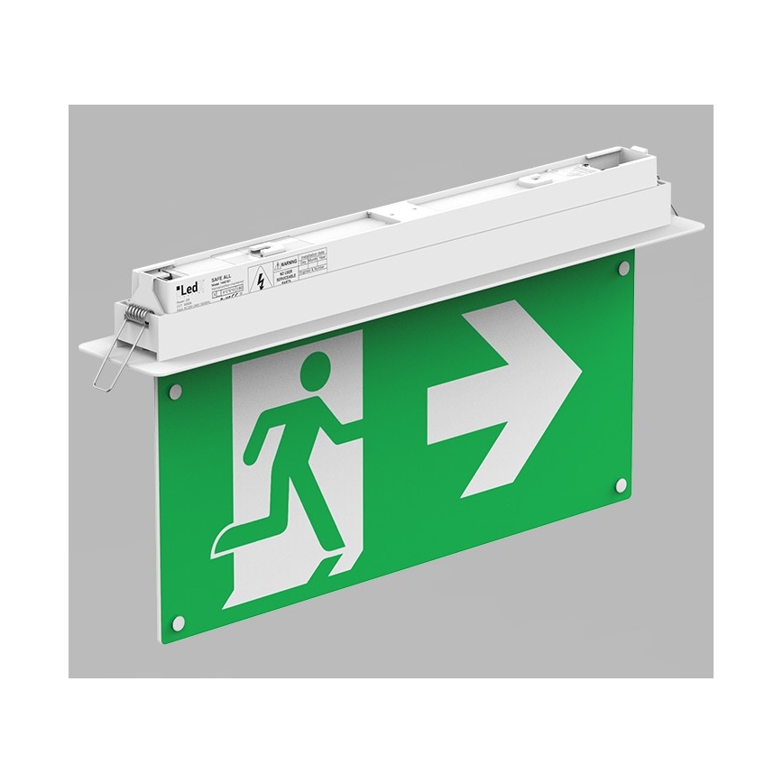 LED2 - LED Panik svjetiljka SAFE ALL LED/2W/3,6V 6000K IP40