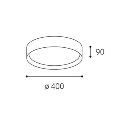 LED2 - LED Prigušiva stropna svjetiljka MILA LED/30W/230V