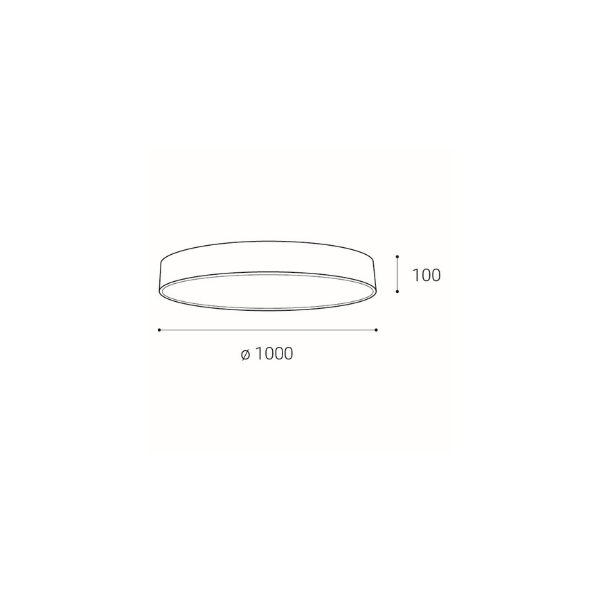 LED2 - LED Prigušiva stropna svjetiljka MONO LED/153W/230V 3000K/4000K bijela