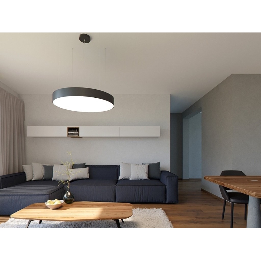 LED2 - LED Prigušivi luster na sajli MONO LED/100W/230V 3000K/4000K crna