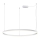 LED2 - LED Prigušivi luster na sajli SATURN LED/80W/230V pr. 100 cm bijela