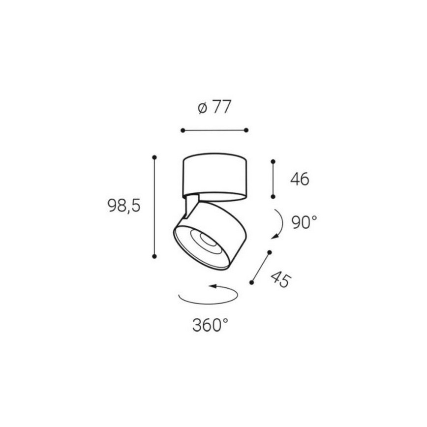 LED2 - LED Reflektorska svjetiljka KLIP ON LED/11W/230V bijela