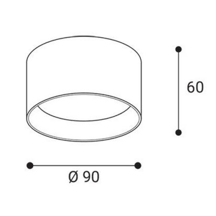 LED2 - LED spot svjetiljka ZETA ON LED/8W/230V 3000/3500/4000K Ø 9 cm crna