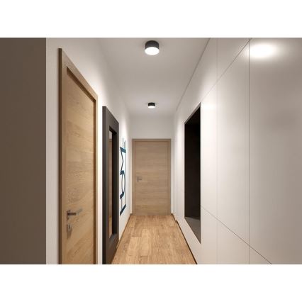 LED2 - LED Stropna svjetiljka BUTTON LED/17W/230V antracit