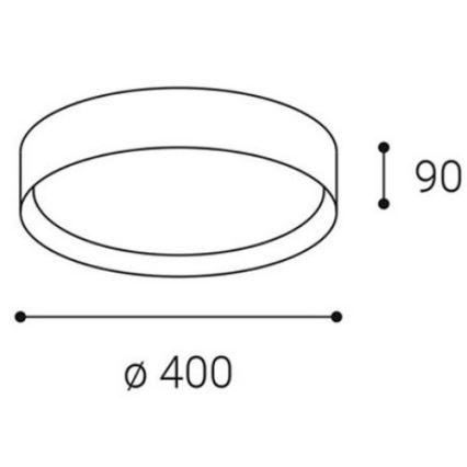 LED2 - LED Stropna svjetiljka MILA LED/30W/230V 3000/4000K