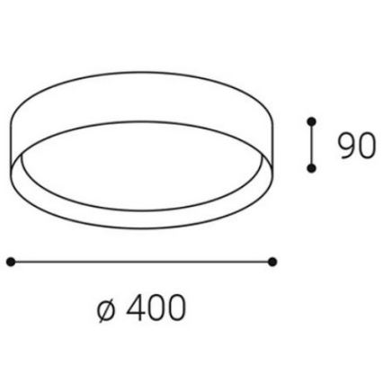 LED2 - LED Stropna svjetiljka MILA LED/30W/230V 3000/4000K