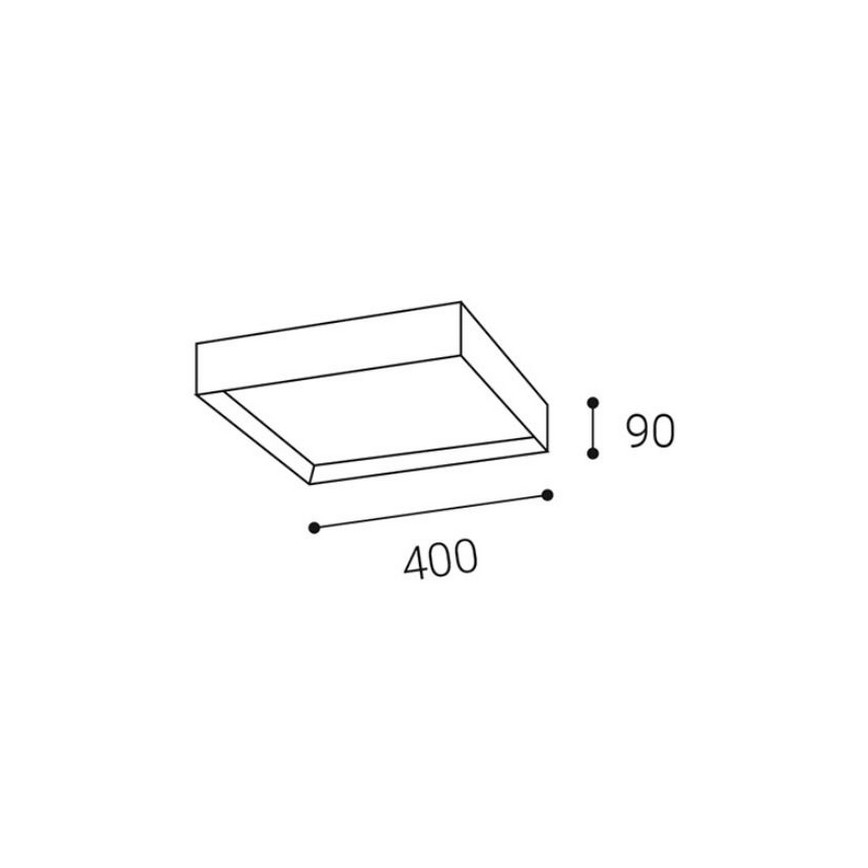 LED2 - LED Stropna svjetiljka MILO LED/30W/230V crna 3000/4000K