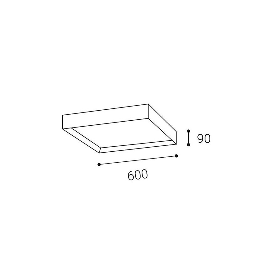 LED2 - LED Stropna svjetiljka MILO LED/60W/230V 3000/4000K