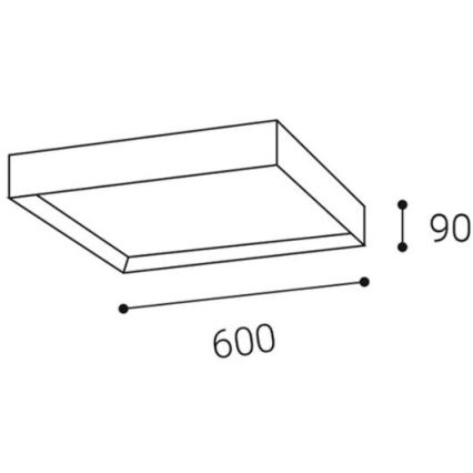 LED2 - LED Stropna svjetiljka MILO LED/60W/230V bijela 3000/4000K