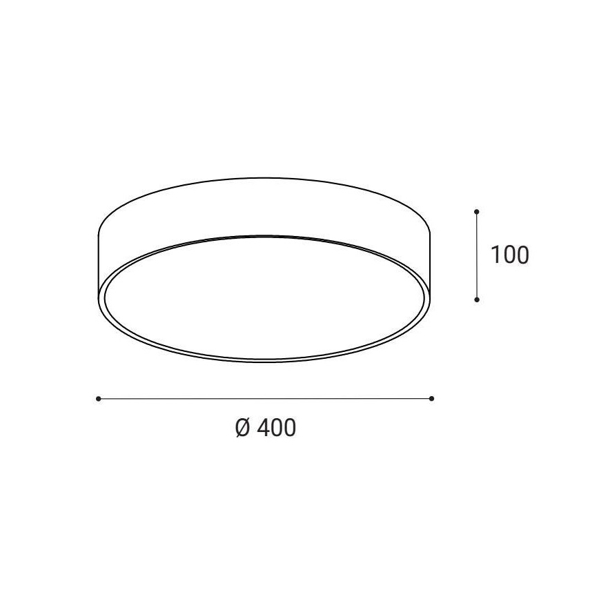 LED2 - LED Stropna svjetiljka MONO LED/30W/230V 3000K/4000K crna