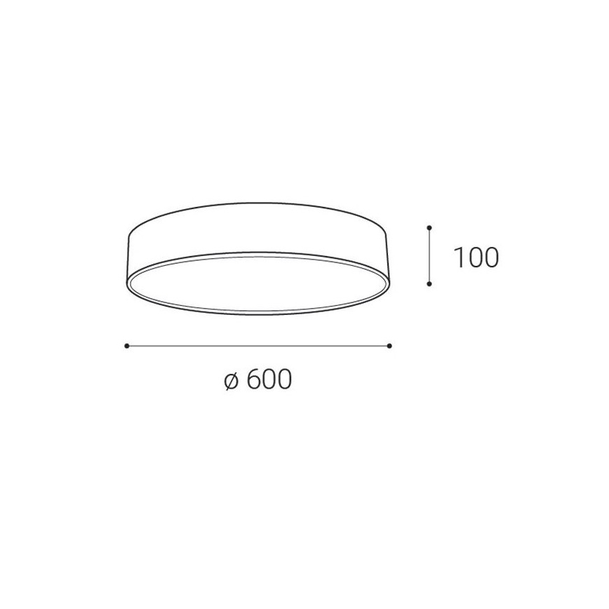 LED2 - LED Stropna svjetiljka MONO LED/60W/230V 3000/4000K bijela