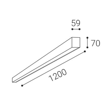 LED2 - LED Stropna svjetiljka NOLI LED/40W/230V 3000K/3500K/4000K bijela