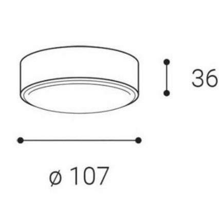 LED2 - LED Stropna svjetiljka ROLO LED/6W/230V IP65 antracit