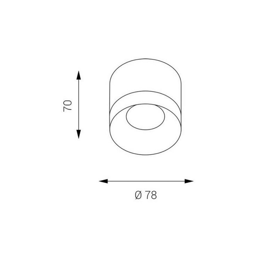 LED2 - LED Stropna svjetiljka TINY LED/8W/230V bijela
