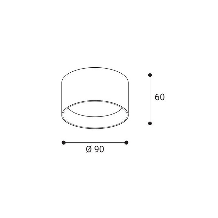 LED2 - LED ugradna svjetiljka ZETA ON LED/8W/230V 3000/3500/4000K Ø 9 cm bijela