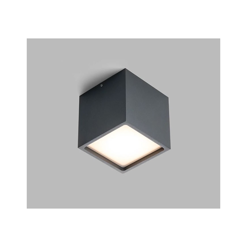 LED2 - LED Vanjska stropna svjetiljka CUBE LED/12W/230V antracit IP54