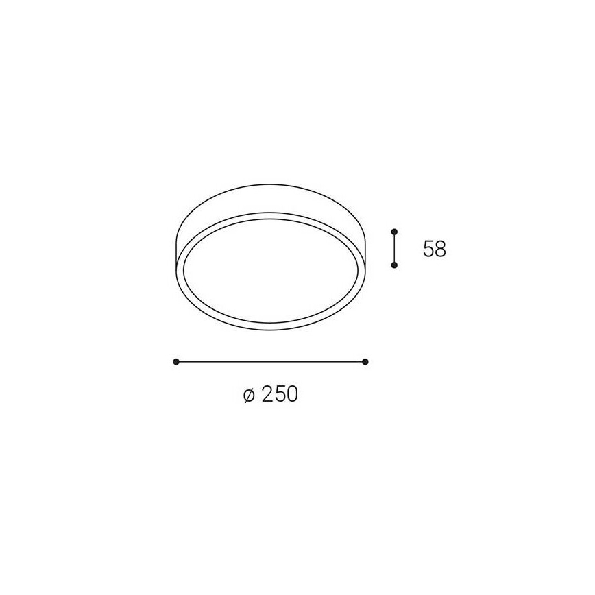 LED2 - LED Vanjska stropna svjetiljka MIRA LED/18W/230V IP65 crna
